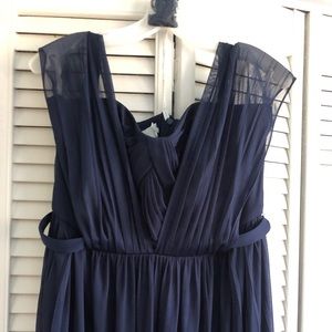 David’s bridal bridesmaid marine  dress size 14